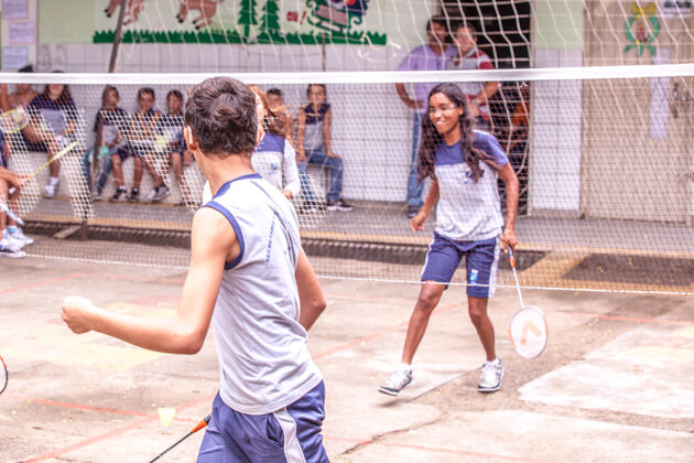 Projeto de badminton inclusivo em escola regular na Zona Oeste de Natal (RN) Foto: Marcello Nicolato/Diversa