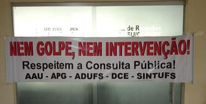 Mobilização contra intervenção de Bolsonaro nas reitorias da UFPB e UFS