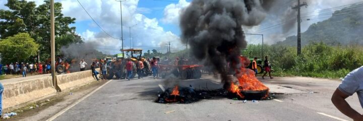 Manifestação de trabalhadores canavieiro de Palmares-PE. 23/05/23